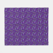 Blaubeere, niedliches Mädchen lila Fleecedecke (Vorderseite (Horizontal))