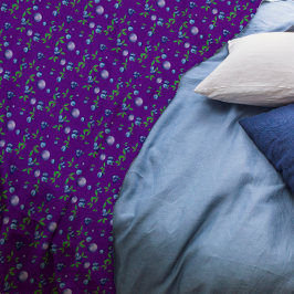 Blaubeere, niedliches Mädchen lila Fleecedecke