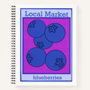 Blaubeere Notizblock