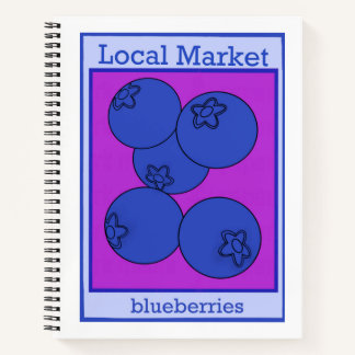 Blaubeere Notizblock