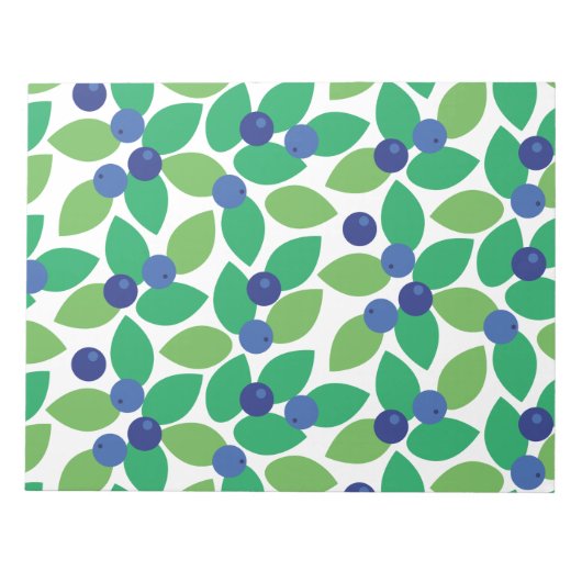 Blaubeere. Notizblock (Vorderseite)