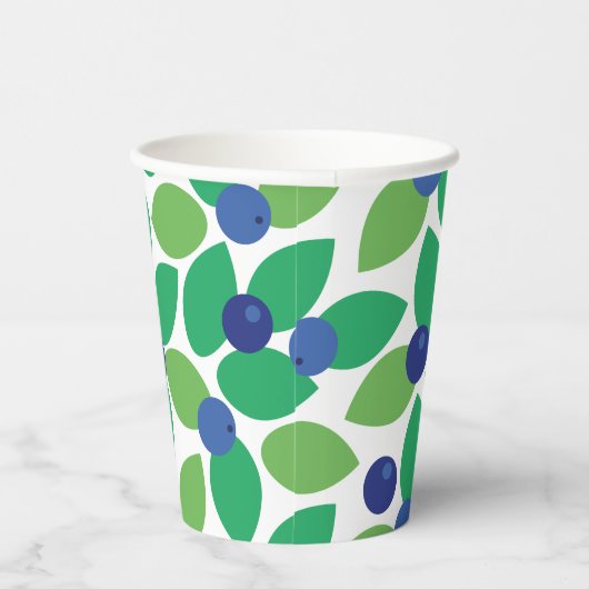 Blaubeere. Pappbecher (Rechts)