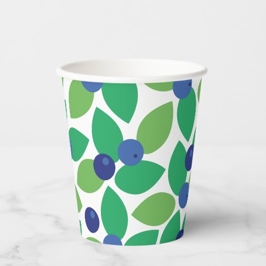 Blaubeere. Pappbecher (Vorderseite)