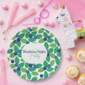 Blaubeere. Pappteller (Party)