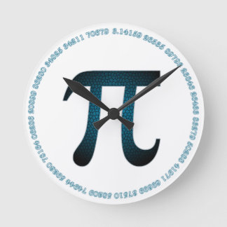 Blaubeere Pi Akrylwall Uhr in Weiß