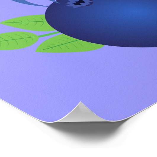 Blaubeere Poster (Ecke)