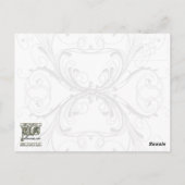 Blaubeere Postkarte (Rückseite)