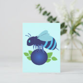 Blaubeere Postkarte (Stehend Vorderseite)