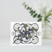 Blaubeere Postkarte (Stehend Vorderseite)