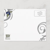 Blaubeere Postkarte (Rückseite)
