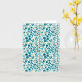 Blaubeere-Print-Karte Karte (Gelbe Blume)