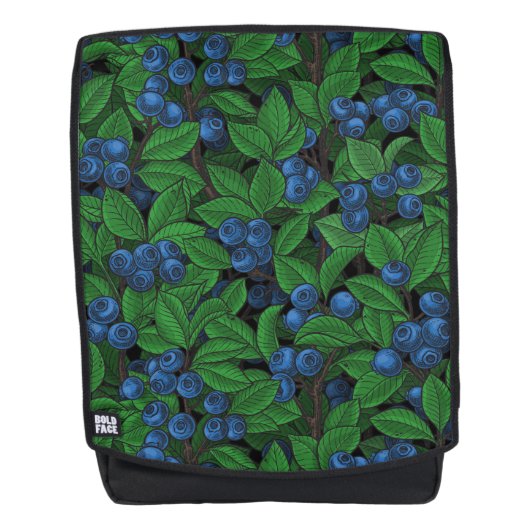 Blaubeere Rucksack (Vorderseite)