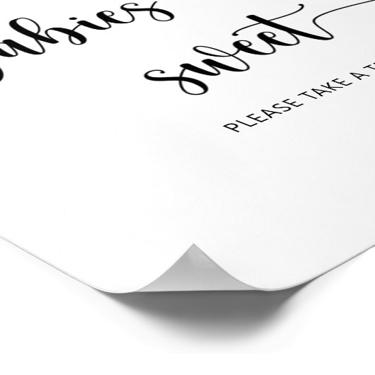 Blaubeere - Säuglinge sind süß Poster (Ecke)