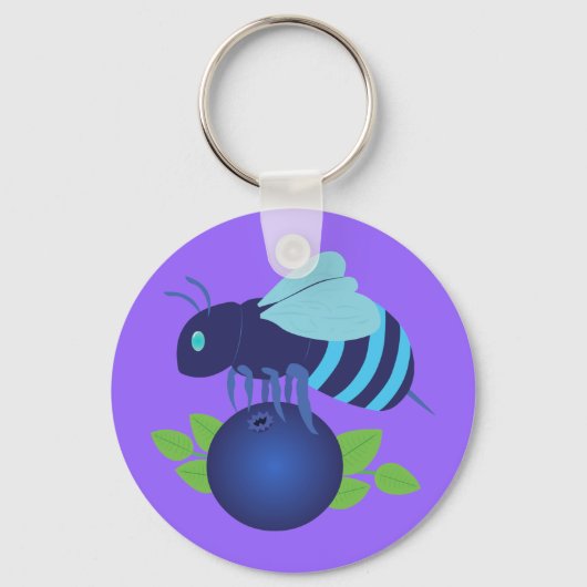 Blaubeere Schlüsselanhänger (Vorderseite)