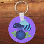 Blaubeere Schlüsselanhänger (Vorderseite)