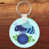 Blaubeere Schlüsselanhänger (Vorderseite)