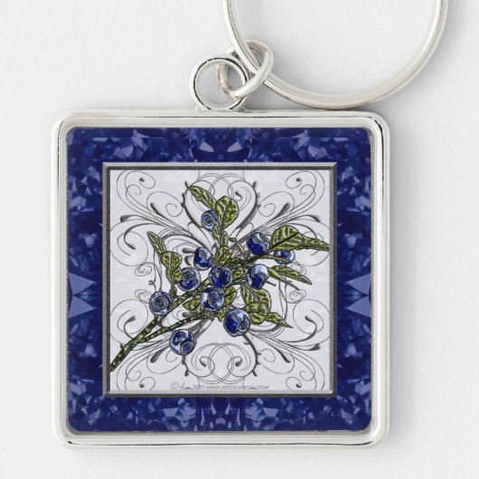 Blaubeere Schlüsselanhänger (Vorne)