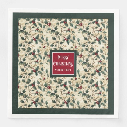 Blaubeere Serviette (Vorderseite)