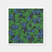 Blaubeere Serviette (Vorderseite)