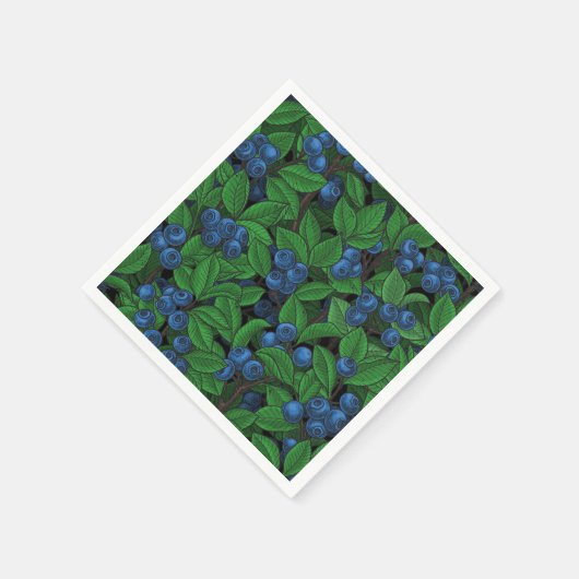 Blaubeere Serviette (Ecke)