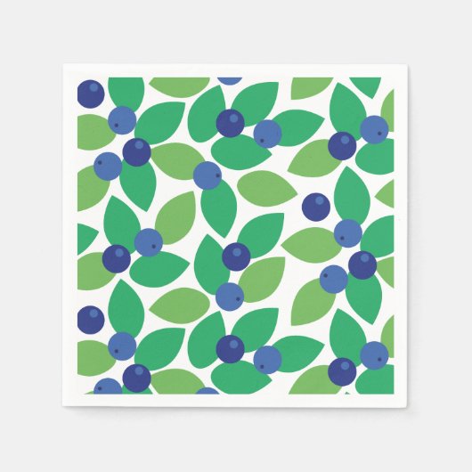 Blaubeere. Serviette (Vorderseite)