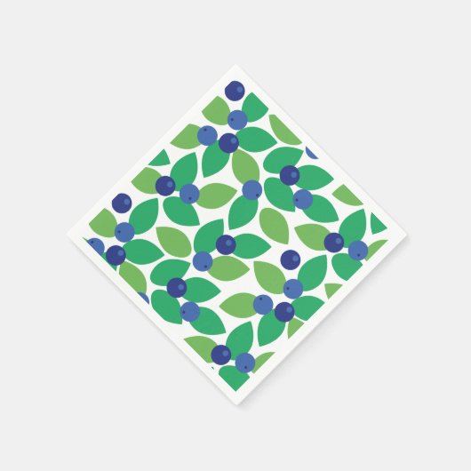 Blaubeere. Serviette (Ecke)