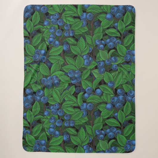 Blaubeere Sherpadecke (Vorderseite)