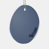 Blaubeere Sideway Keramikornament (Rechts)