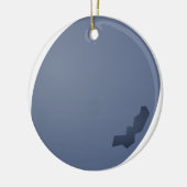 Blaubeere Sideway Keramikornament (Links)
