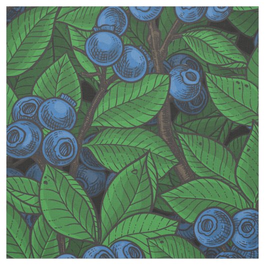 Blaubeere Stoff (Muster)