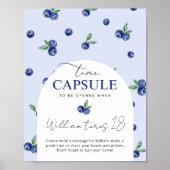 Blaubeere, Süßkapsel Geburtstag Poster (Vorne)