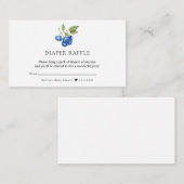 Blaubeere | Sweet Baby Dusche Begleitkarte (Vorne/Hinten)