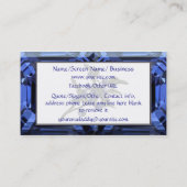 Blaubeere Visitenkarte (Rückseite)