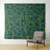 Blaubeere Wandteppich (Beispiel (Horizontal))