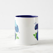 Blaubeere Zweifarbige Tasse (Mittel)