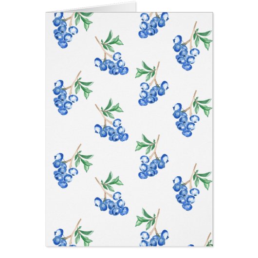 Blaubeeren-Aquarellmuster (Vorne)