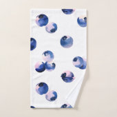 Blaubeeren Aquarellmuster  Badhandtuch Set (Handtuch)