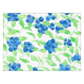 Blaubeeren-Aquarellmuster Tischdecke (Vorderseite (Horizontal))