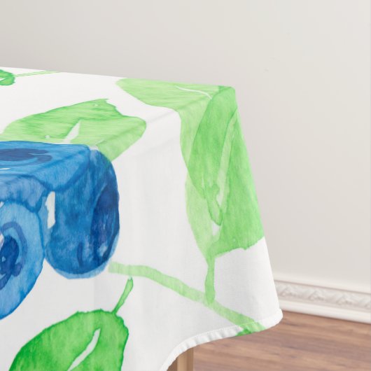 Blaubeeren-Aquarellmuster Tischdecke (Beispiel)