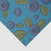 Blaubeeren auf blau seidenpapier (Ausschnitt)