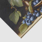 Blaubeeren auf dem Tisch Seidenpapier (Ausschnitt)