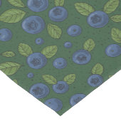 Blaubeeren auf dunkelgrün kurzer tischläufer (Ecke)