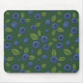 Blaubeeren auf dunkelgrün mousepad (Vorne)
