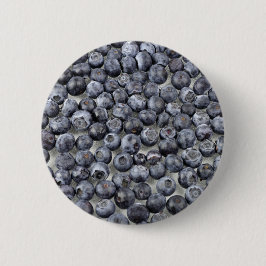 Blaubeeren auf Glas Button