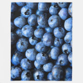 Blaubeeren auf großer Fleece-Decke Fleecedecke (Vorderseite)