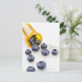 Blaubeeren aus verschreibungspflichtiger Flasche Postkarte (Stehend Vorderseite)