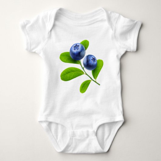 Blaubeeren Baby Strampler (Vorderseite)