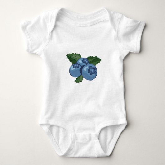 Blaubeeren Baby Strampler (Vorderseite)