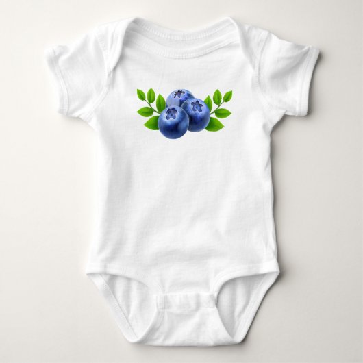 Blaubeeren Baby Strampler (Vorderseite)