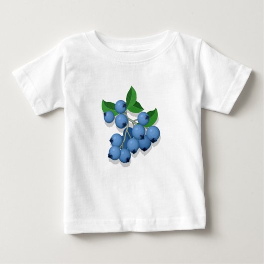 Blaubeeren Baby T-shirt (Vorderseite)